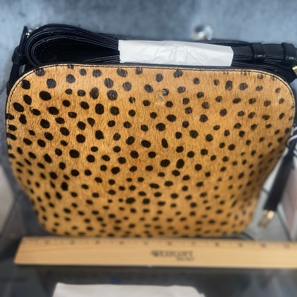 New Joules Cheetah Calf Hare Bag - Picture 5 of 15